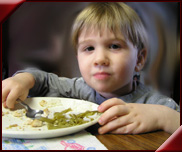 Child Eating Lunch